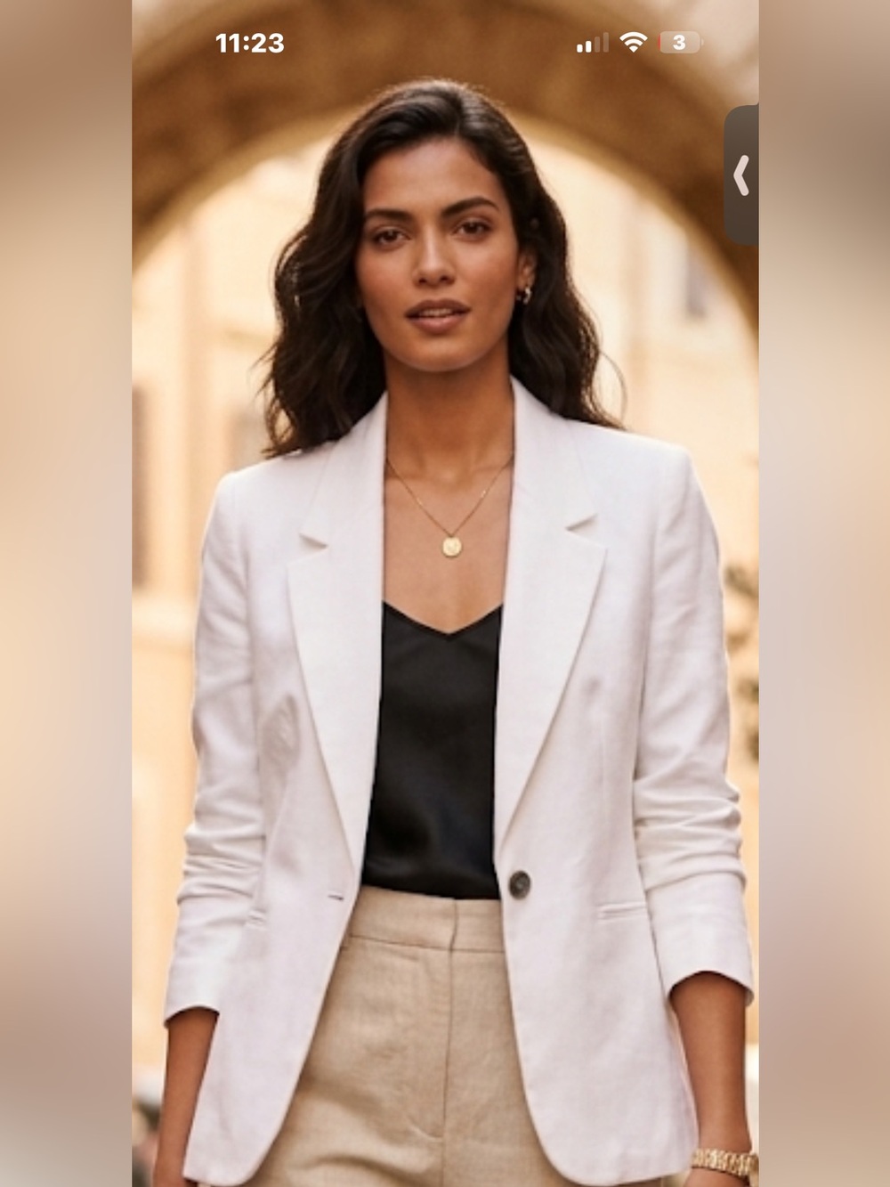 J. Crew Parke White Single-Button Linen Tailored Lined Blazer   NWT